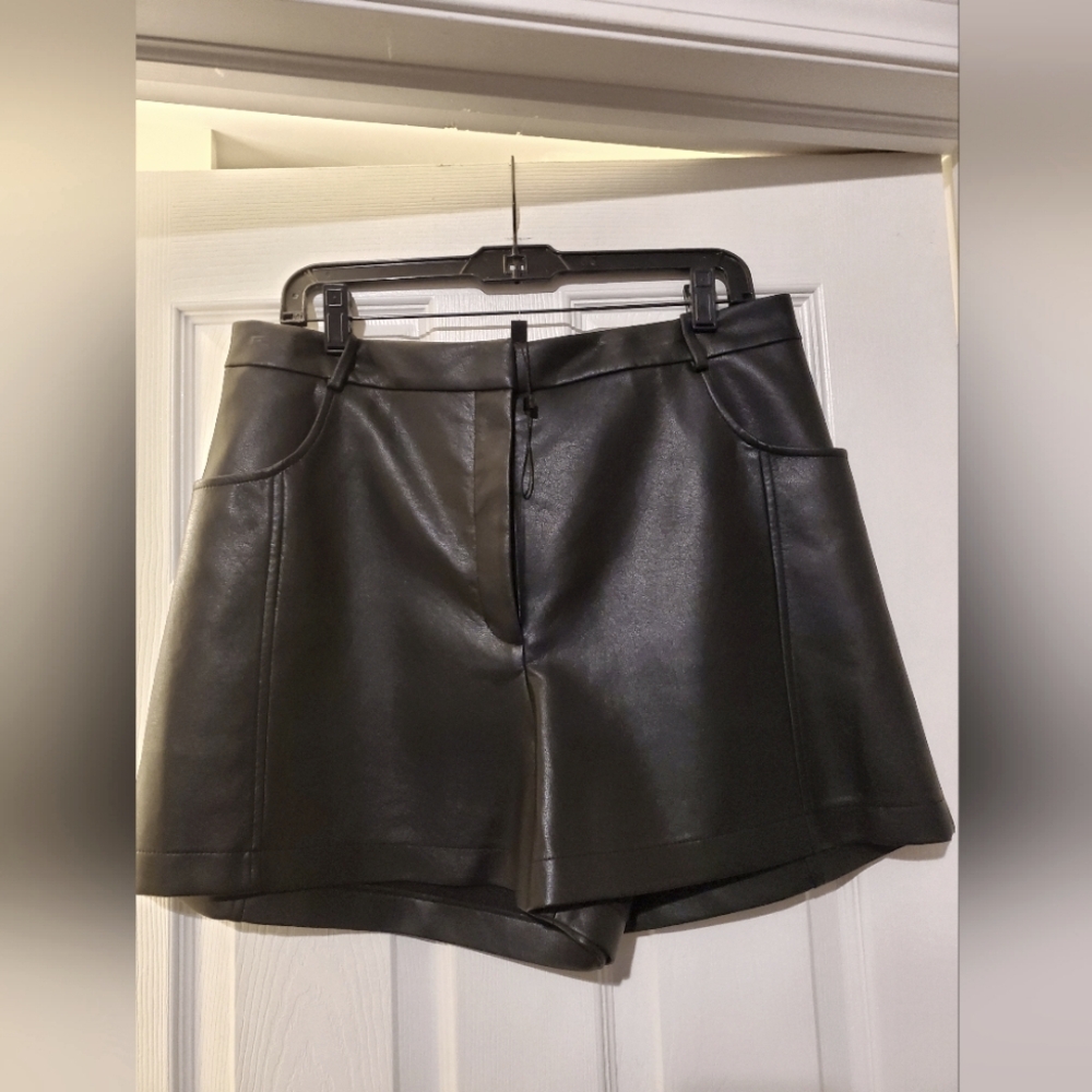 BCBG Leather shorts